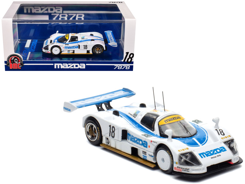 Mazda 787B #18 Stefan Johansson - David Kennedy - Maurizio Sandro Sala Mazdaspeed 24 Hours of Le Mans 1991 1/64 Diecast Model Car BM Creations 64B0438