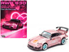 RWB 930 2026 Valentine's Day Special Edition Pink Metallic with Graphics 1/64 Diecast Model Car Model Model MM64-RWB930-VAL26