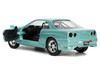 Brian's Nissan Skyline GT-R BNR34 RHD Right Hand Drive Turquoise Metallic Fast & Furious Movie 1/32 Diecast Model Car Jada 32586
