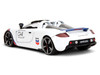 Porsche Carrera GT Convertible #04 Chevron White with Graphics Hyper-Spec Series 1/24 Diecast Model Car Jada 35136