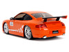 Porsche 911 GT3 RS (996) #008 Bridgestone Orange Metallic with White Graphics Hyper-Spec Series 1/24 Diecast Model Car Jada 35138