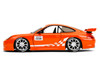 Porsche 911 GT3 RS (996) #008 Bridgestone Orange Metallic with White Graphics Hyper-Spec Series 1/24 Diecast Model Car Jada 35138