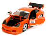 Porsche 911 GT3 RS (996) #008 Bridgestone Orange Metallic with White Graphics Hyper-Spec Series 1/24 Diecast Model Car Jada 35138