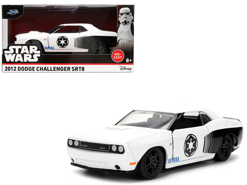 2012 Dodge Challenger SRT8 Stormtrooper Livery White with Graphics Star Wars Franchise Hollywood Rides Series 1/32 Diecast Model Car Jada 36915