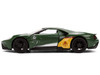 2017 Ford GT Boba Fett Livery Dark Green with Graphics Star Wars Franchise Hollywood Rides Series 1/32 Diecast Model Car Jada 36916