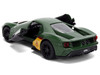 2017 Ford GT Boba Fett Livery Dark Green with Graphics Star Wars Franchise Hollywood Rides Series 1/32 Diecast Model Car Jada 36916