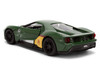 2017 Ford GT Boba Fett Livery Dark Green with Graphics Star Wars Franchise Hollywood Rides Series 1/32 Diecast Model Car Jada 36916