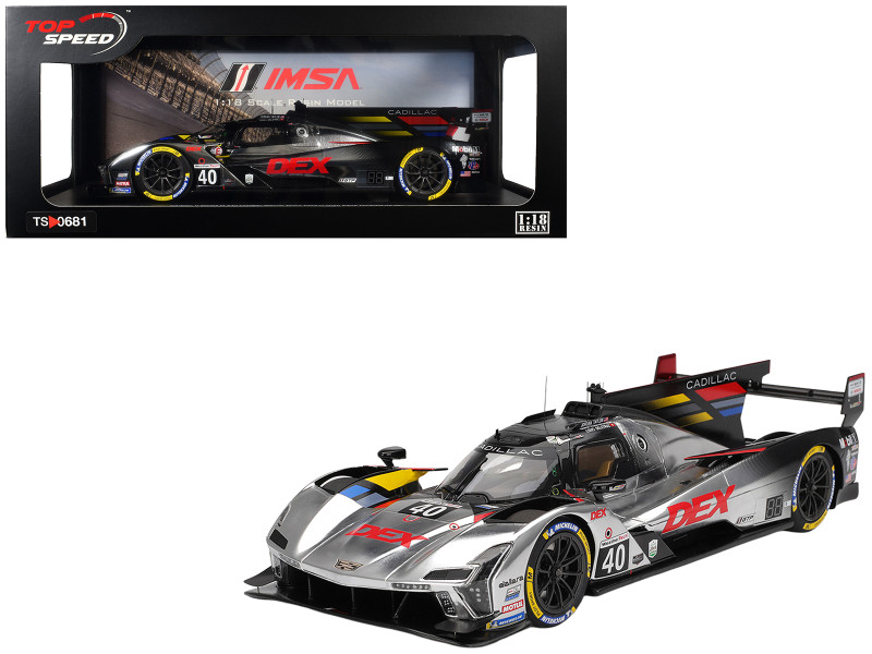 Cadillac V-Series.R #40 Louis Deletraz - Kamui Kobayashi - Jordan Taylor Cadillac Wayne Taylor Racing IMSA 24 Hours of Daytona 2025 1/18 Model Car Top Speed TS0681