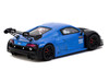 Audi R8 LMS GT3 evo II #10 Tarmac Works 10th Anniversary Blue Metallic and Matt Black Hobby64 Series 1/64 Diecast Model Car Tarmac Works T64-043-10TH
