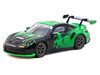 Porsche 911 GT3 Cup 992 Fire Monkey Motorsport Black and Green with Graphics Hobby64 Series 1/64 Diecast Model Car Tarmac Works T64-093-FMM