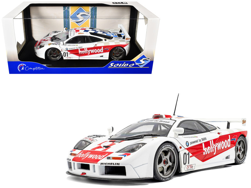 McLaren F1 GTR Short Tail #01 Nelson Piquet Johnny Cecotto Winner 2 Hours of Brasilia 1996 Competition Series 1/18 Diecast Model Car Solido S1804111