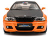 2000 BMW E46 M3 Solido Works Orange Metallic with Matt Black Hood and Carbon Top 1/18 Diecast Model Car Solido S1806509