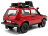 1980 Lada Niva Red with Roof Rack and Accessories 1/18 Diecast Model Car Solido S1807306