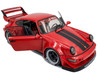 2024 RWB Bodykit Taikano Kaishin Red with Black Stripes 1/18 Diecast Model Car Solido S1807514