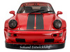 2024 RWB Bodykit Taikano Kaishin Red with Black Stripes 1/18 Diecast Model Car Solido S1807514