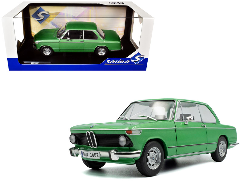 1971 BMW 1602 Taiga Green Metallic 1/18 Diecast Model Car Solido S1808604