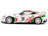 2024 Toyota GR Supra #36 Toyota Racing Tribute White with Green and Red Graphics 1/18 Diecast Model Car Solido S1809007