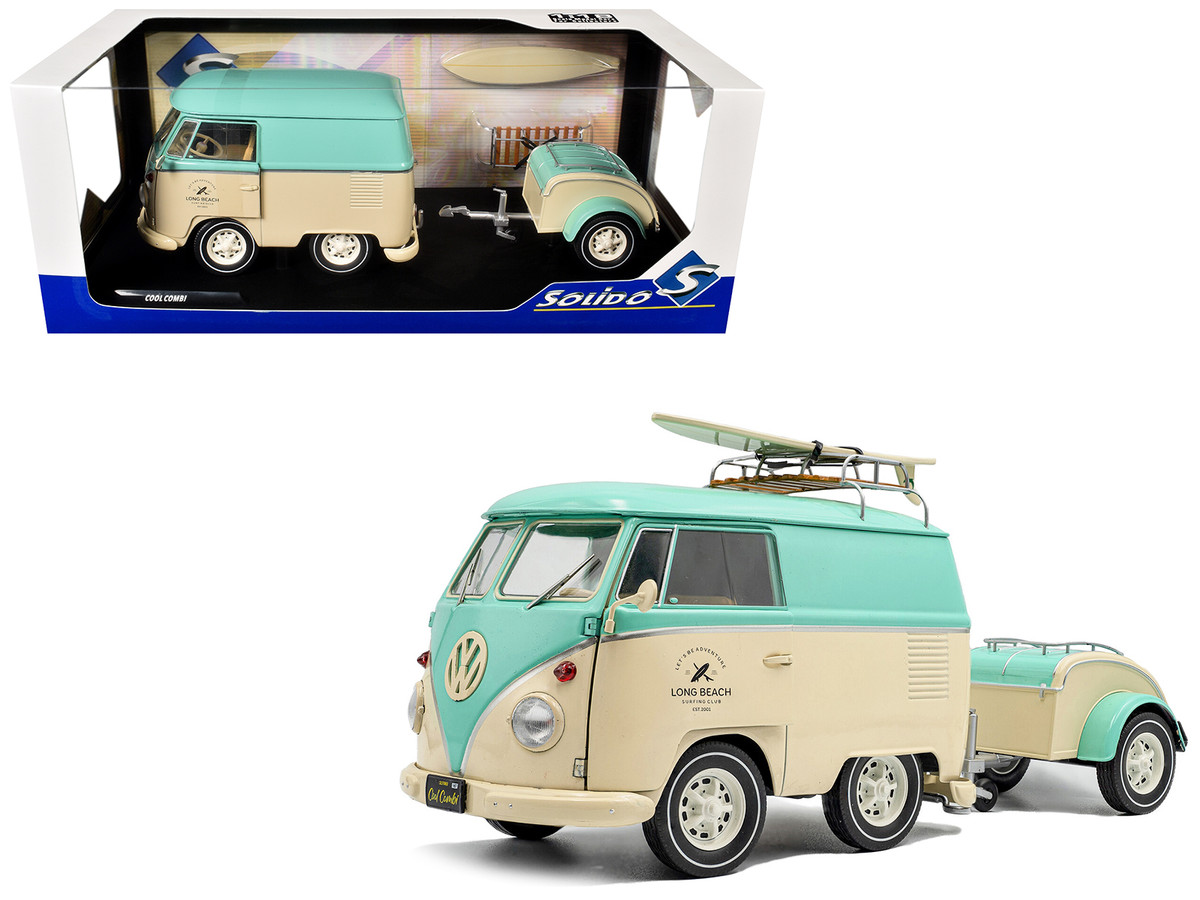 2024 Volkswagen Cool Combi Van with Trailer Long Beach Surfing