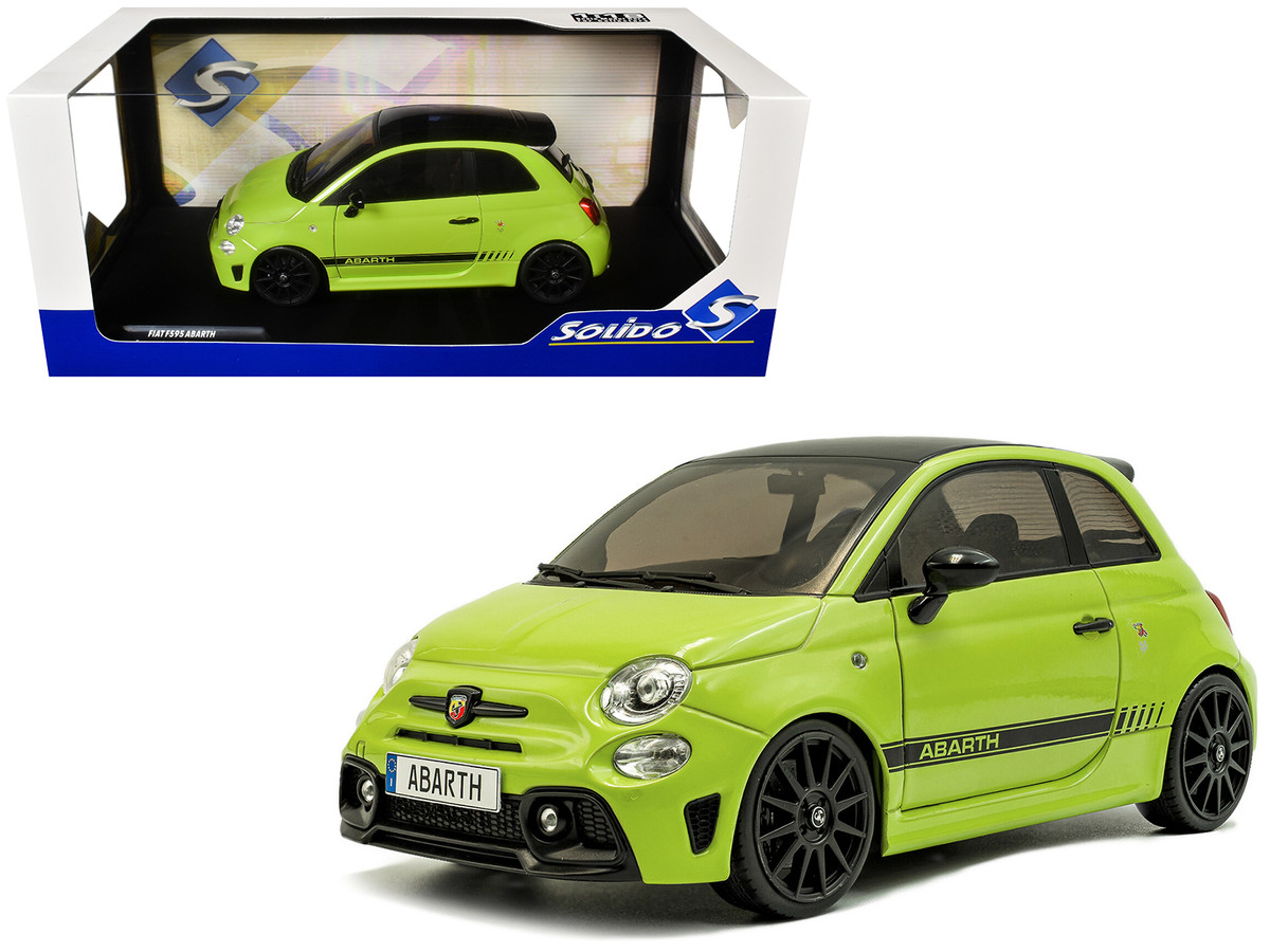 2023 Fiat F595 Abarth Verde Adrenalina Green with Black Top and