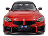 2024 BMW M2 Performance Parts Toronto Red Metallic with Carbon Top 1/18 Diecast Model Car Solido S1812902