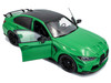 2024 BMW M3 Competition Signal Green with Carbon Top 1/18 Diecast Model Car by Solido S1814302