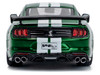 2020 Ford Mustang Shelby GT500 Fast Track Eruption Green Metallic with White Stripes 1/43 Diecast Model Car Solido S4311511