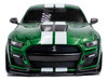 2020 Ford Mustang Shelby GT500 Fast Track Eruption Green Metallic with White Stripes 1/43 Diecast Model Car Solido S4311511