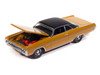 1971 Plymouth Fury III Bahama Yellow with Black Top Vintage Muscle Series 1/64 Diecast Model Car Auto World 64522-AWSP204A