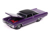 1971 Plymouth Fury III In Violet Metallic with Black Top Vintage Muscle Series 1/64 Diecast Model Car Auto World 64522-AWSP204B