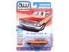 1964 Ford Country Squire Poppy Red with Woodgrain Sides Muscle Wagons Series 1/64 Diecast Model Car Auto World 64522-AWSP205B