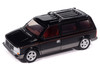 1989 Dodge Caravan Turbo Van Black with Red Stripes and Interior Mighty Minivans Series 1/64 Diecast Model Car Auto World 64522-AWSP206B