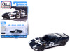 1965 Ford GT40 #7 Blue Black with White Stripes Vintage Muscle Series 1/64 Diecast Model Car Auto World 64522-AWSP208B