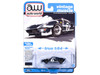 1965 Ford GT40 #7 Blue Black with White Stripes Vintage Muscle Series 1/64 Diecast Model Car Auto World 64522-AWSP208B