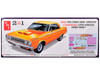 Skill 2 Model Kit 1965 Dodge Coronet 500 Hemi 2 in 1 Kit 1/25 Scale Model AMT AMT1499M