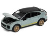 Porsche Cayenne Turbo GT Gray with Black Top and Gold Stripes 1/64 Diecast Model Car Trends Hobby 241090(B)