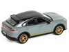Porsche Cayenne Turbo GT Gray with Black Top and Gold Stripes 1/64 Diecast Model Car Trends Hobby 241090(B)