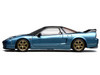 Honda NSX-R NA2 RHD Right Hand Drive Ice Blue Metallic with Black Top and Red Interior Intern 64 Series 1/64 Diecast Model Car MotorHelix M65503