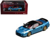 Honda NSX-R NA2 RHD Right Hand Drive Ice Blue Metallic with Black Top and Red Interior Intern 64 Series 1/64 Diecast Model Car MotorHelix M65503