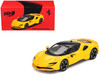 Ferrari SF90 Giallo Modena Yellow with Black Top 1/64 Diecast Model Car BBR BBRFER64031