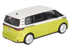 Volkswagen ID. Buzz Van Pomelo Yellow Metallic and Candy White Limited Edition 1/64 Diecast Model Car Mini GT MGT01110