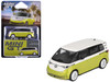 Volkswagen ID. Buzz Van Pomelo Yellow Metallic and Candy White Limited Edition 1/64 Diecast Model Car Mini GT MGT01110