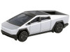 Tesla Cybertruck Pickup Truck Brushed Metal 1/75 Diecast Model Car Tomica 955375-41
