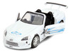 2001 Honda S2000 Convertible White with Graphics Fast & Furious Remix Series 1/32 Diecast Model Car Jada 35629