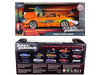 Brian's Toyota Supra Orange "Fast & Furious" Movie 1/24 Diecast Model Car Jada 97168