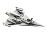 Saab JAS 39A Gripen Fighter Aircraft 131 F 7 Wing Cat’s Paw Livery Satenas Air Base 2006 Swedish Air Force 1/72 Diecast Model Airplane Aviation 72 AV72-43007