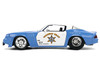 1979 Chevrolet Camaro Z28 Police Highway Drag Blue and White Bigtime Muscle Series 1/24 Diecast Model Car Jada 36626