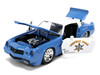 1979 Chevrolet Camaro Z28 Police Highway Drag Blue and White Bigtime Muscle Series 1/24 Diecast Model Car Jada 36626