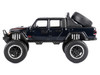 2021 Jeep Gladiator Rubicon Off Road Pickup Truck Black with Matt Black Top Off Road Series 1/24-1/27 Diecast Model Car Motormax 79145BK