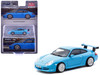 Porsche 911 GT3 996 Light Blue Global64 Series 1/64 Diecast Model Tarmac Works T64G-069-BL