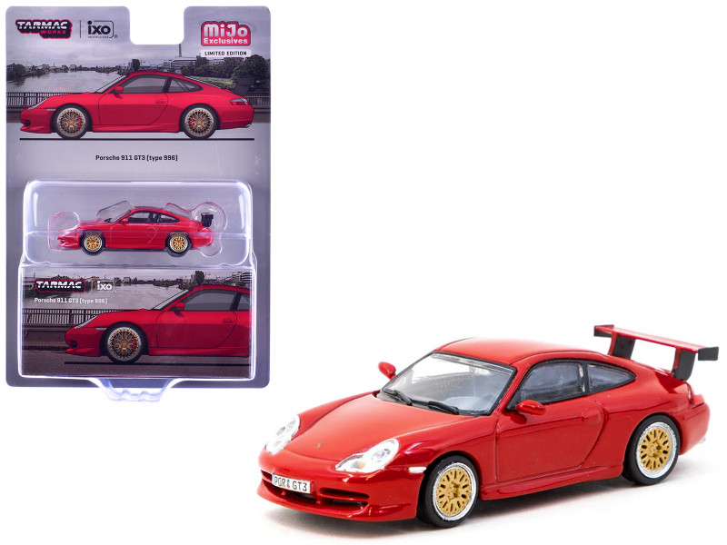 Porsche 911 GT3 996 Red Global64 Series 1/64 Diecast Model Tarmac Works T64G-069-RE